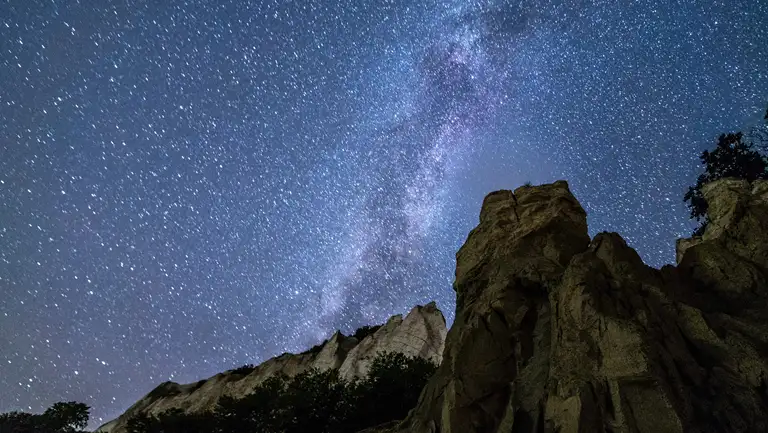 Nattehimmel med stjerner