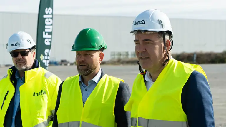 Minister Lars Aagaard på Arcadia eFuels på Masnedø