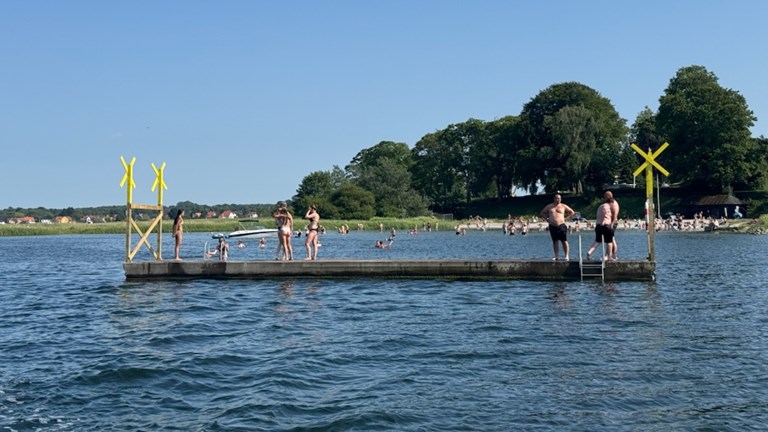 Midlertidig flydeponton i Præstø