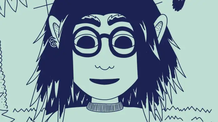 Sky der læser en bog